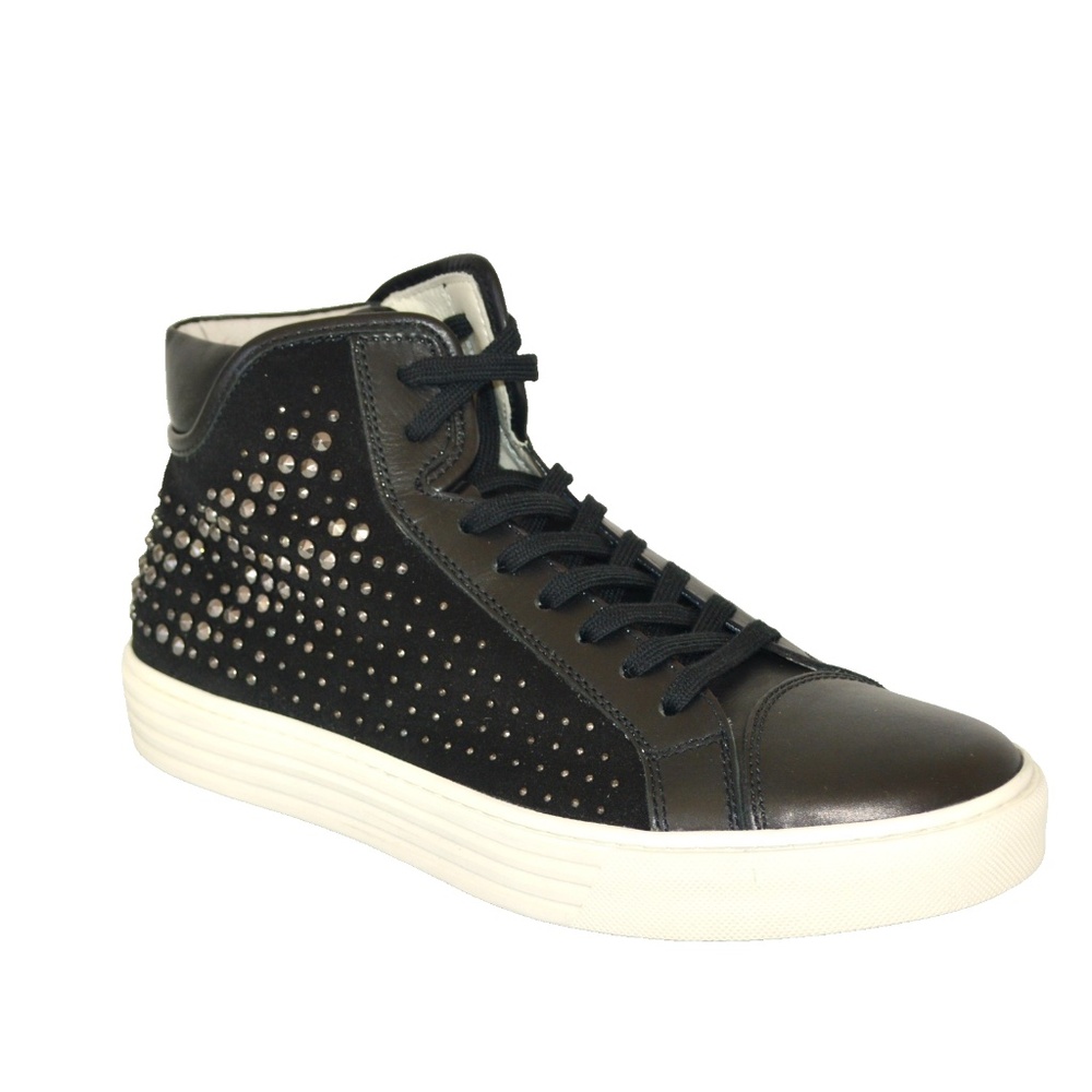 NIB  AUTHENTIC HOGAN MENS  HITOP SUEDE LEATHER SNEAKERS